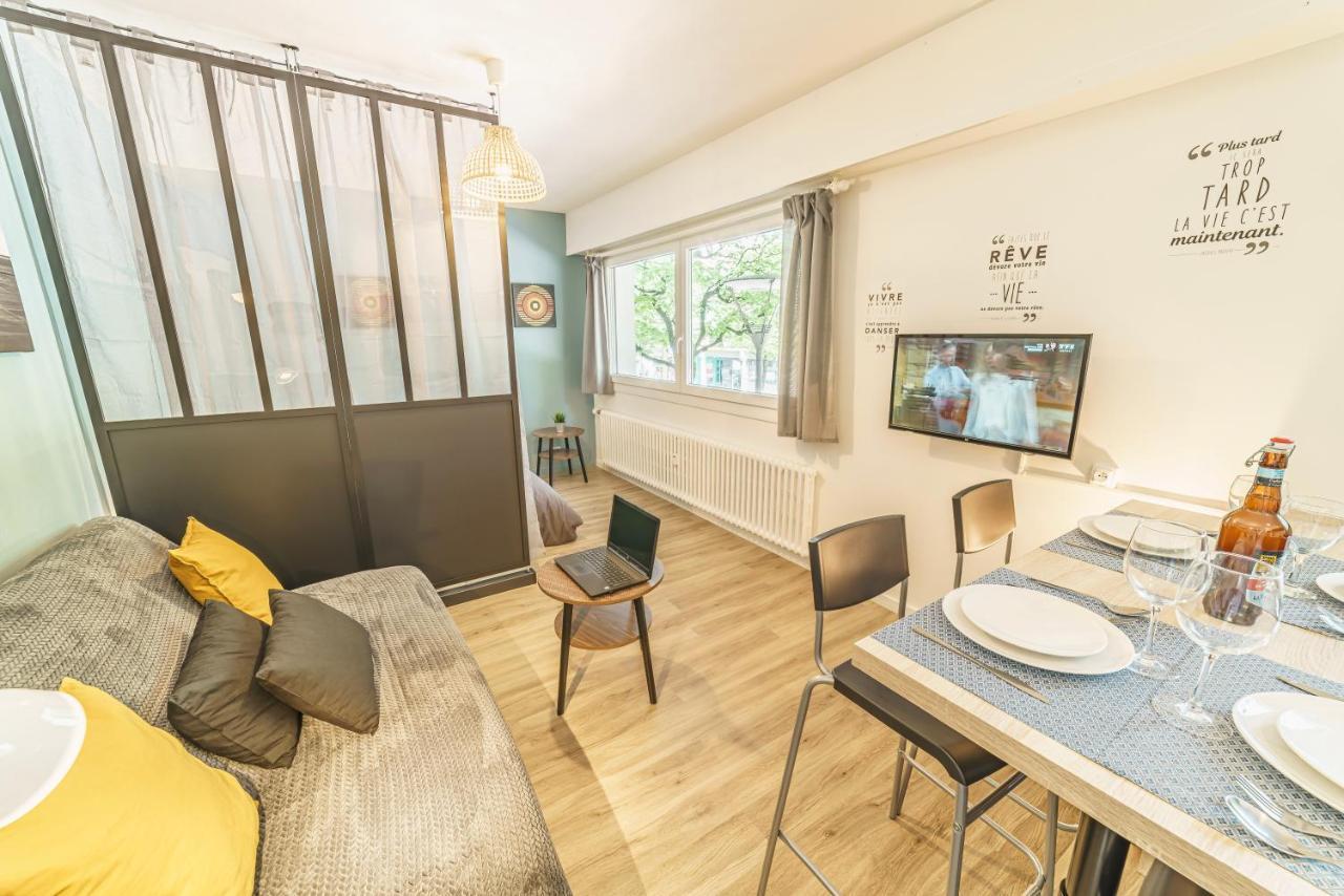 Cosy Studio 108 - Chambery Centre - Stationnement - Gare Bagian luar foto