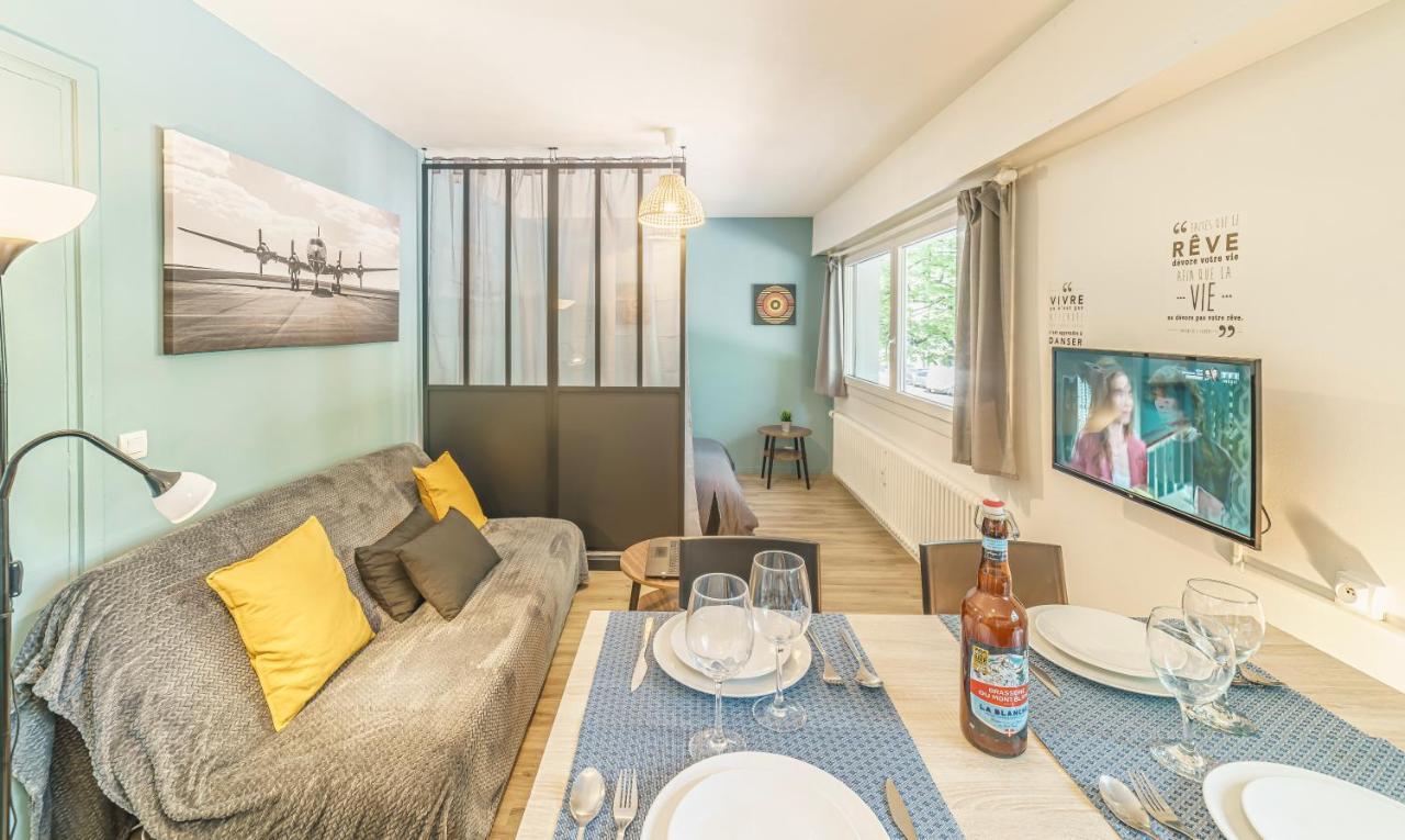 Cosy Studio 108 - Chambery Centre - Stationnement - Gare Bagian luar foto